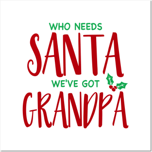 Grandpa Santa Posters and Art